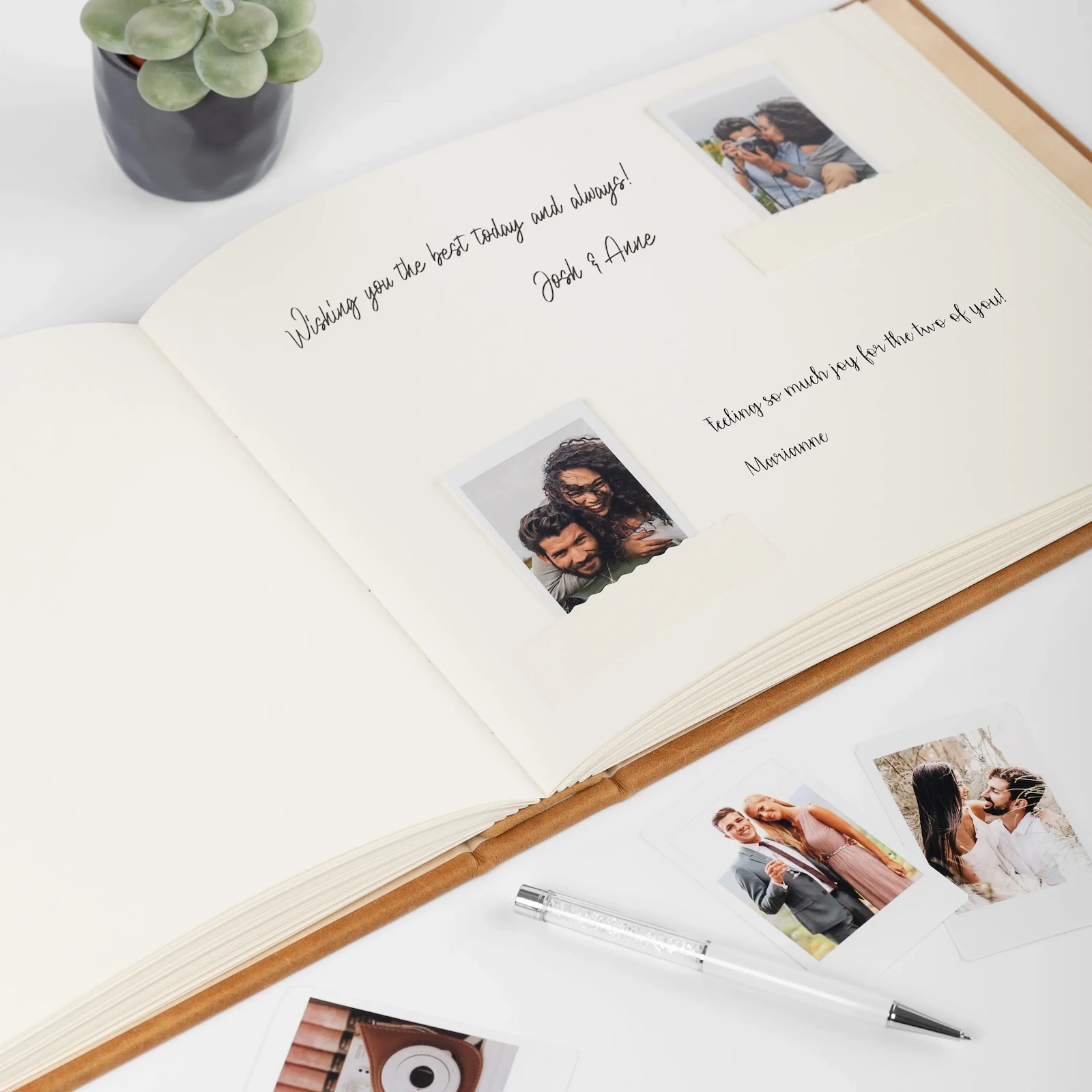 Leather Wedding Guest Book - Image 4