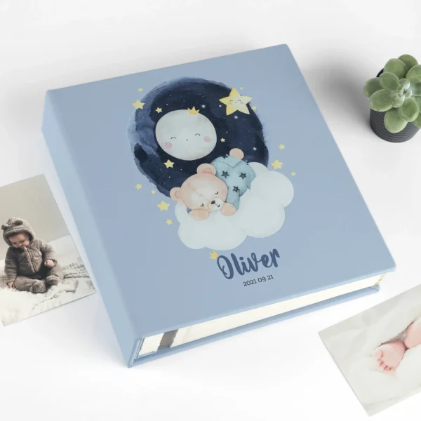 Eco Leather Baby Self Adhesive Photo Album, Design B1 UV