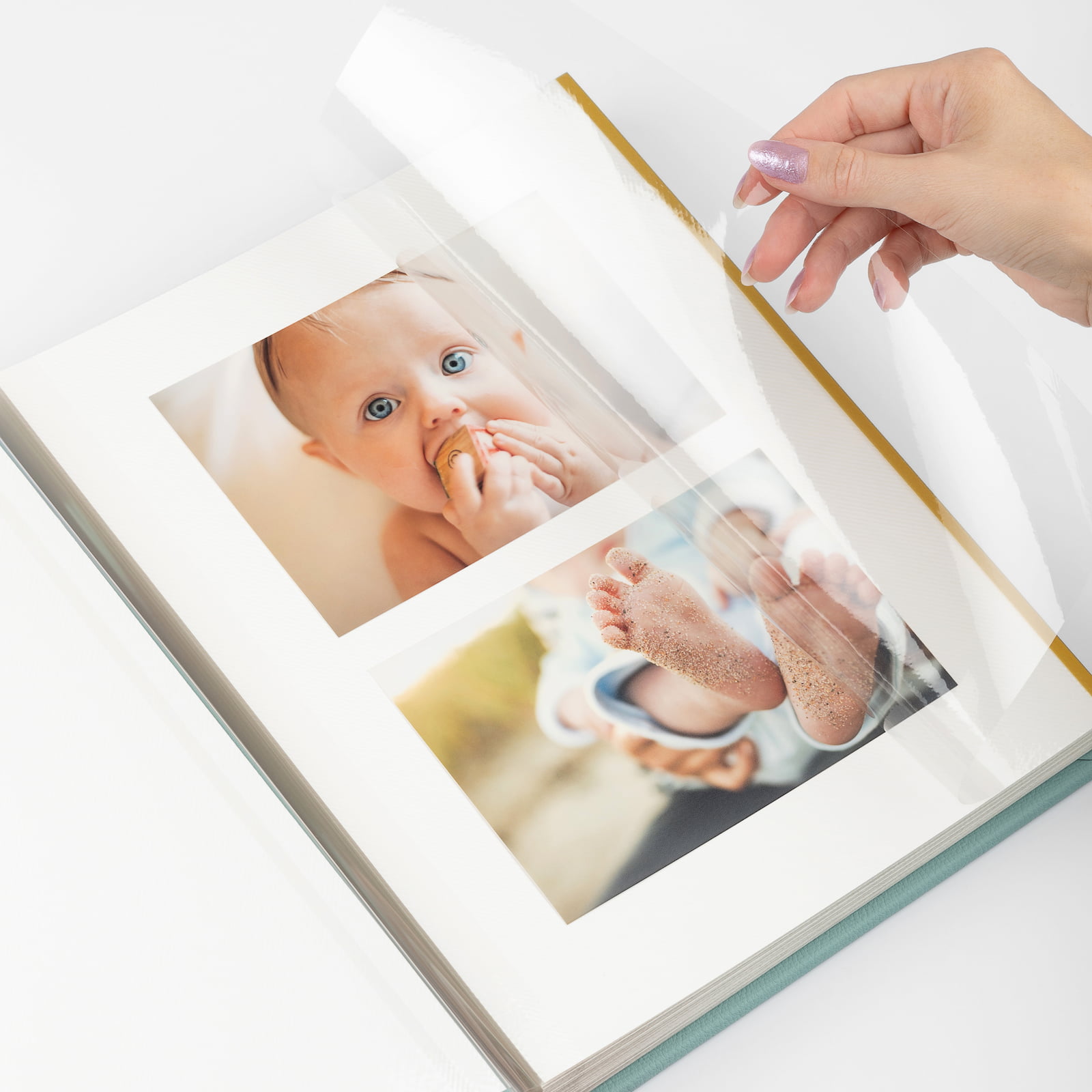 Eco Leather Baby Self Adhesive Photo Album, Design B2 UV - Image 5