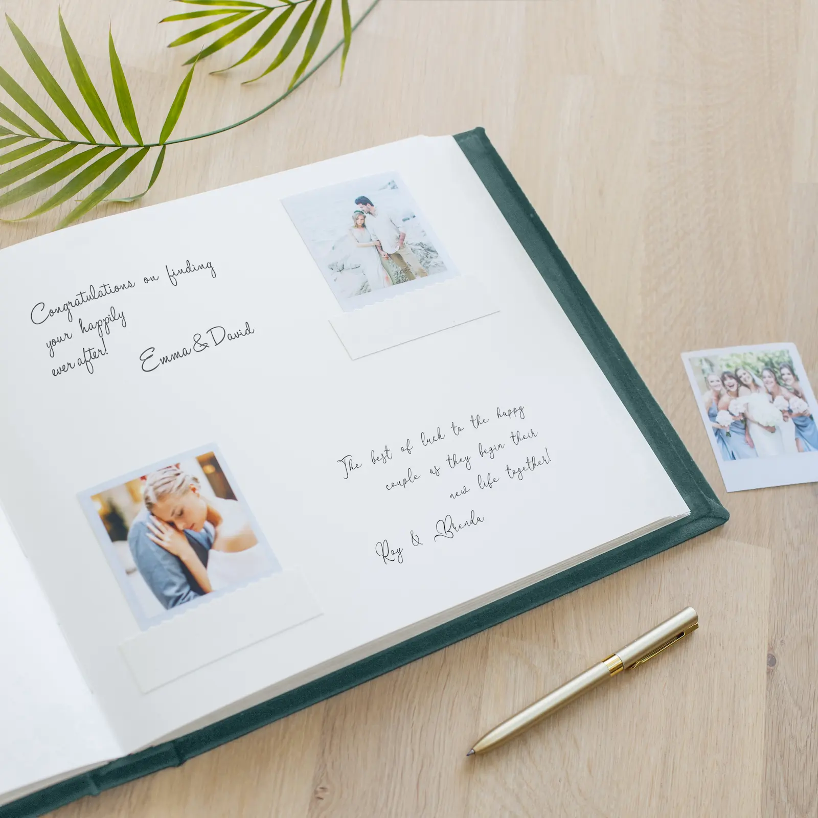Velvet Wedding Guest Book - Image 2