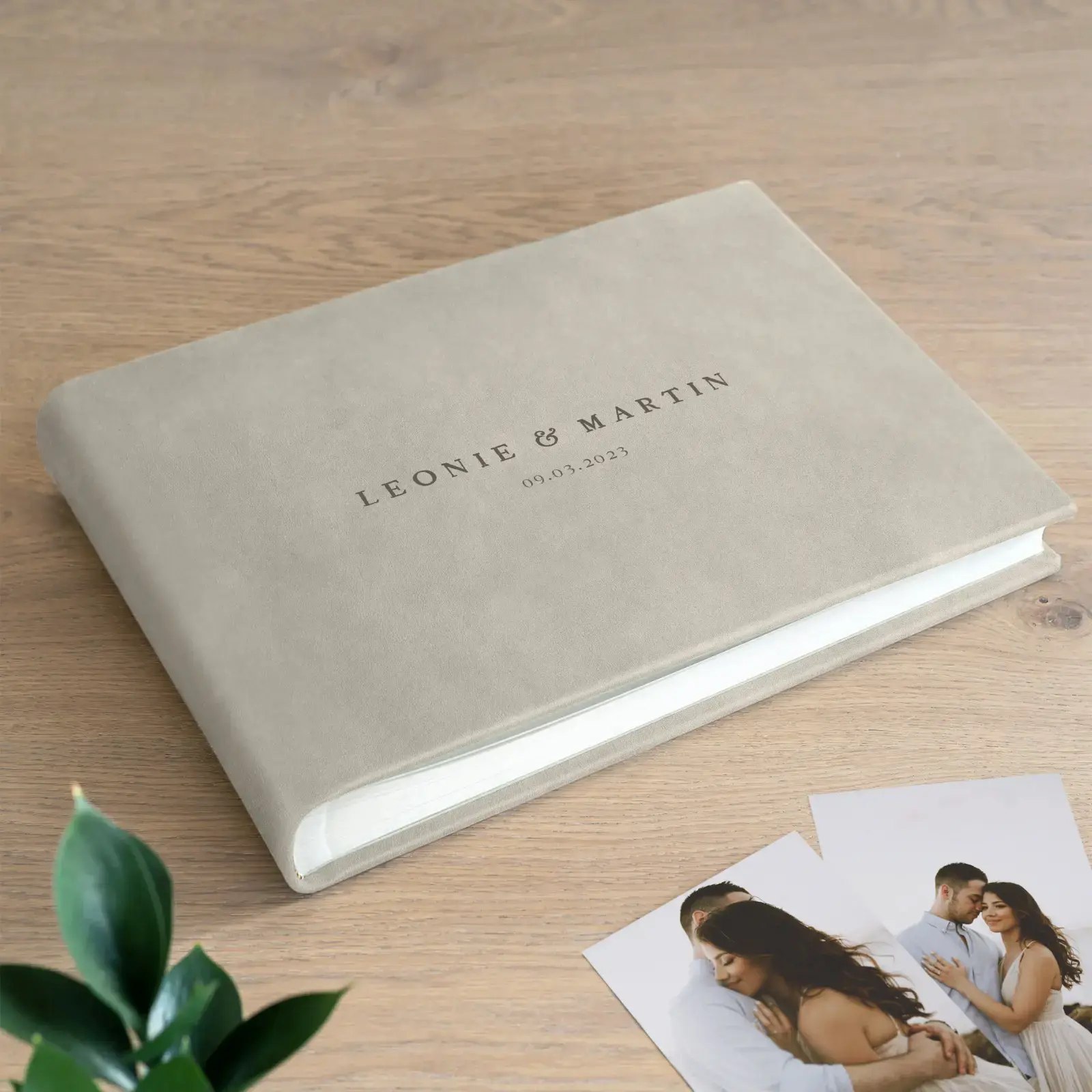 Leather Traditional Photo Album, Design #W86 UV