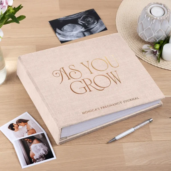 Linen Pregnancy Book, Design P16