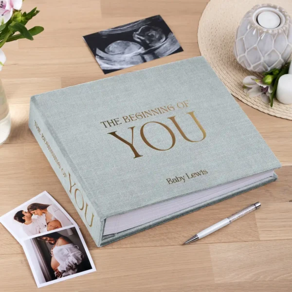 Linen Pregnancy Book, Design P15