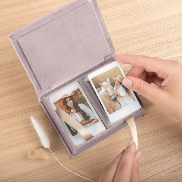 Velvet Keepsake Box for Instant Photos