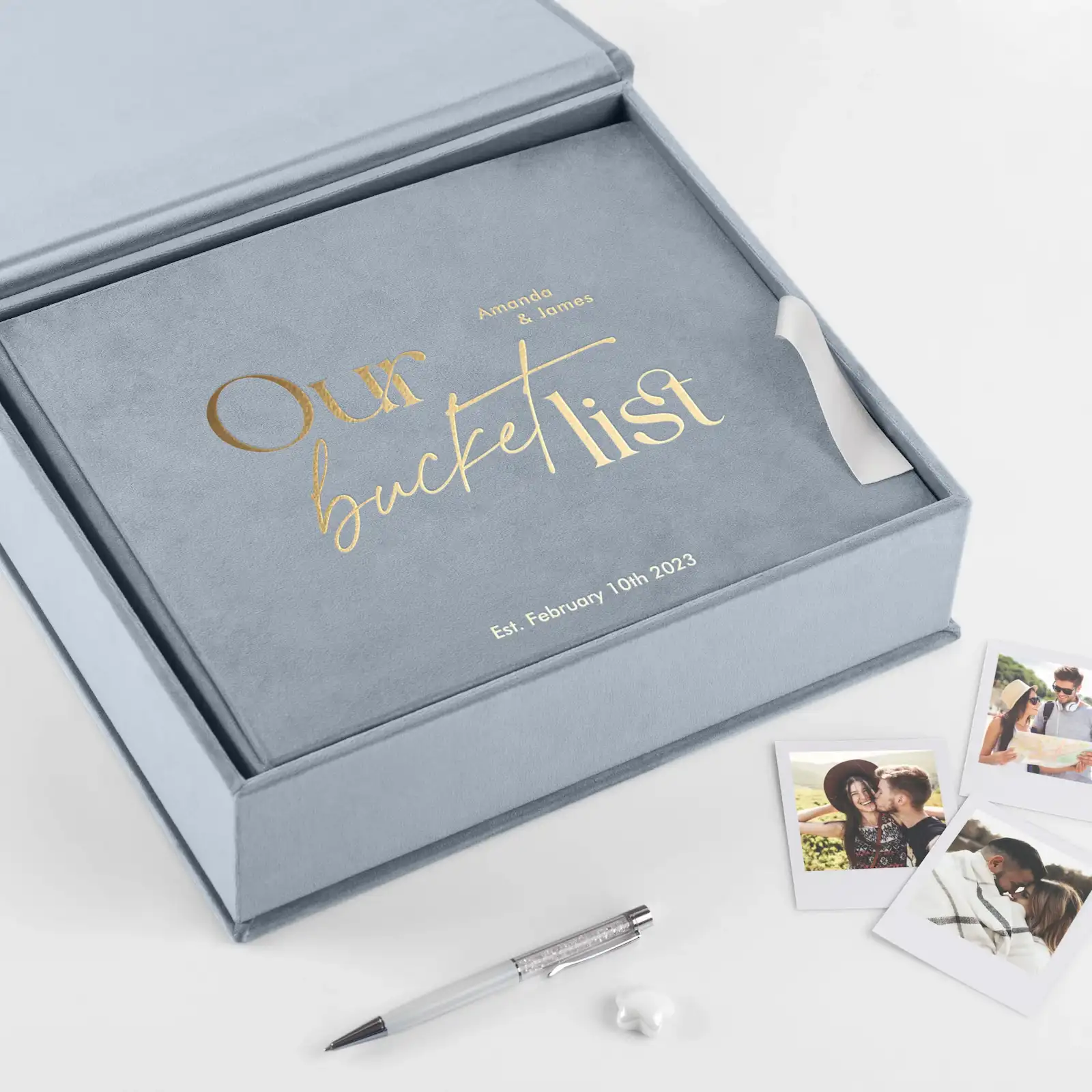 Velvet Bucket List Journal, Design L1 - Image 5