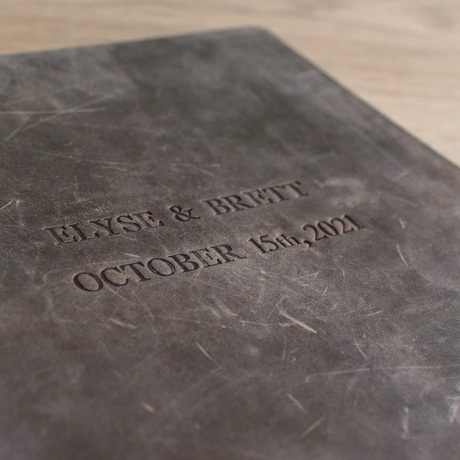 Leather Traditional Photo Album, Vintage Crazy Horse Leather - Image 4