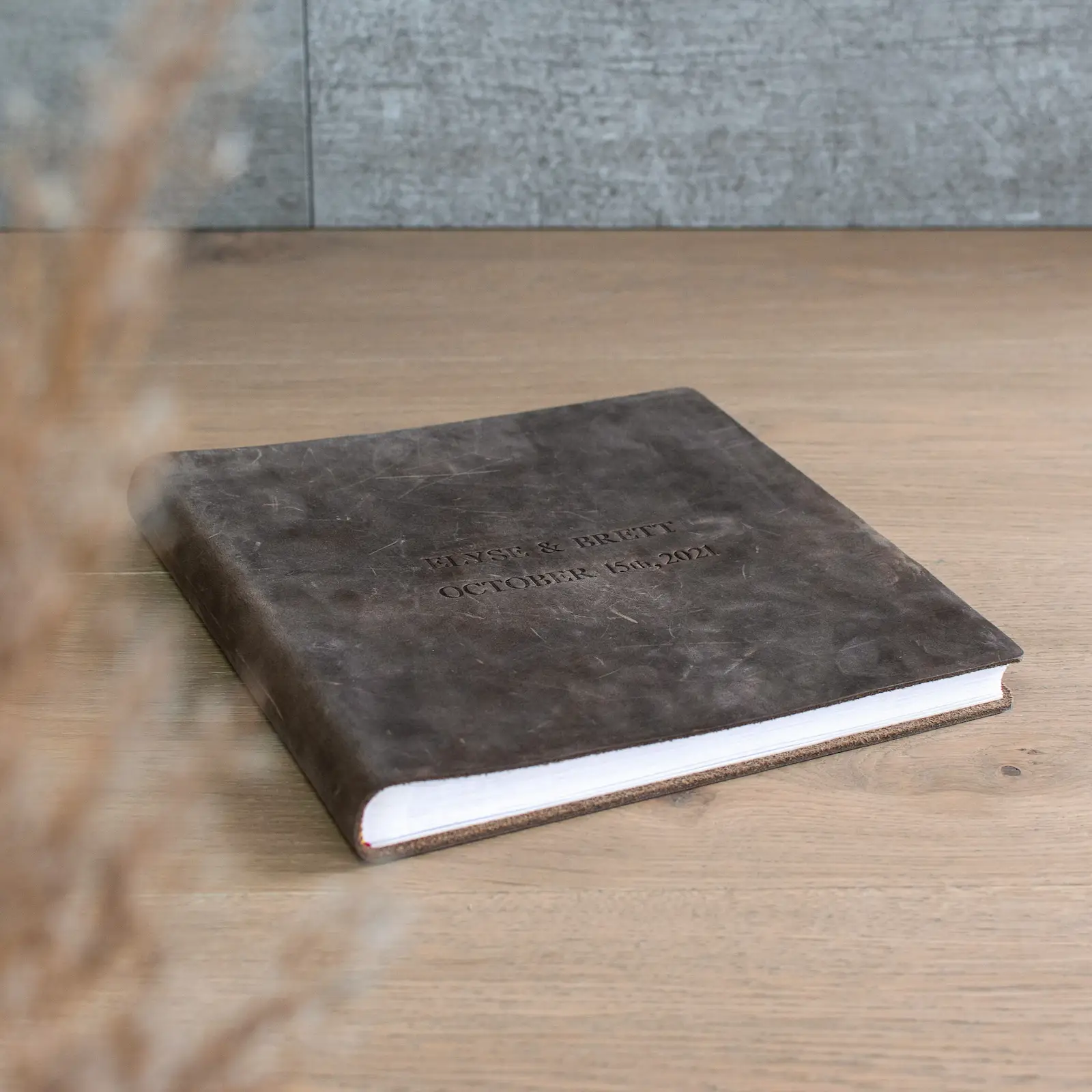 Leather Traditional Photo Album, Vintage Crazy Horse Leather - Image 5