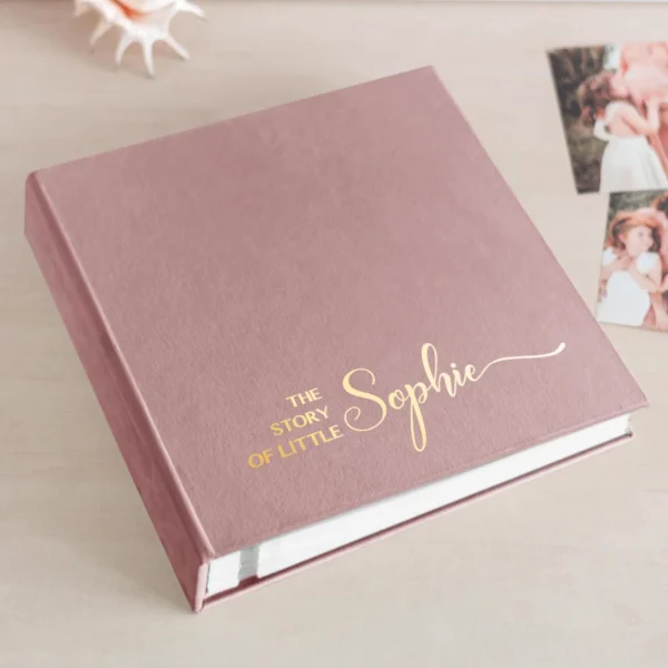 Velvet Baby Self Adhesive Photo Album, Design B24