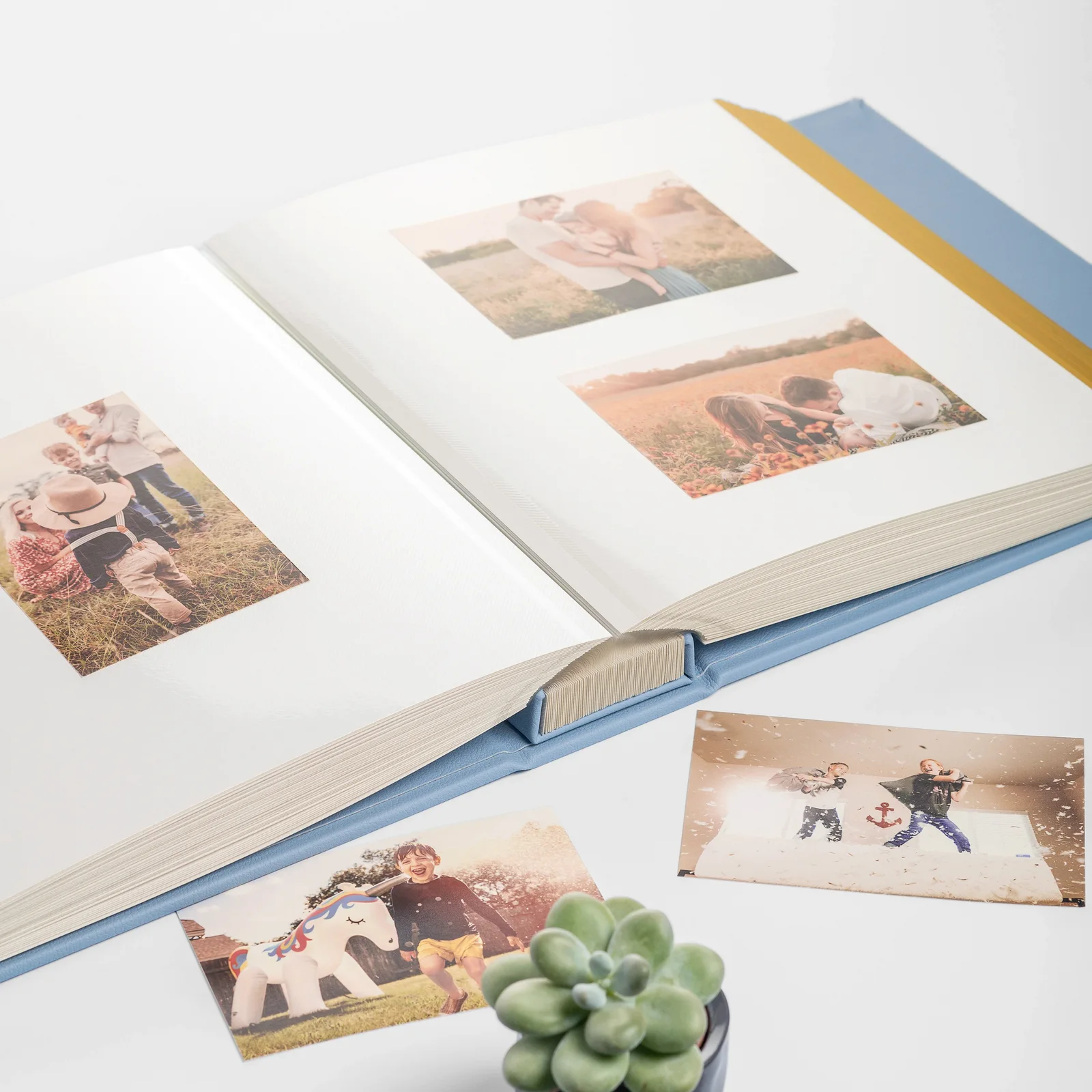 Eco Leather Baby Self Adhesive Photo Album, Photo Window - Image 4