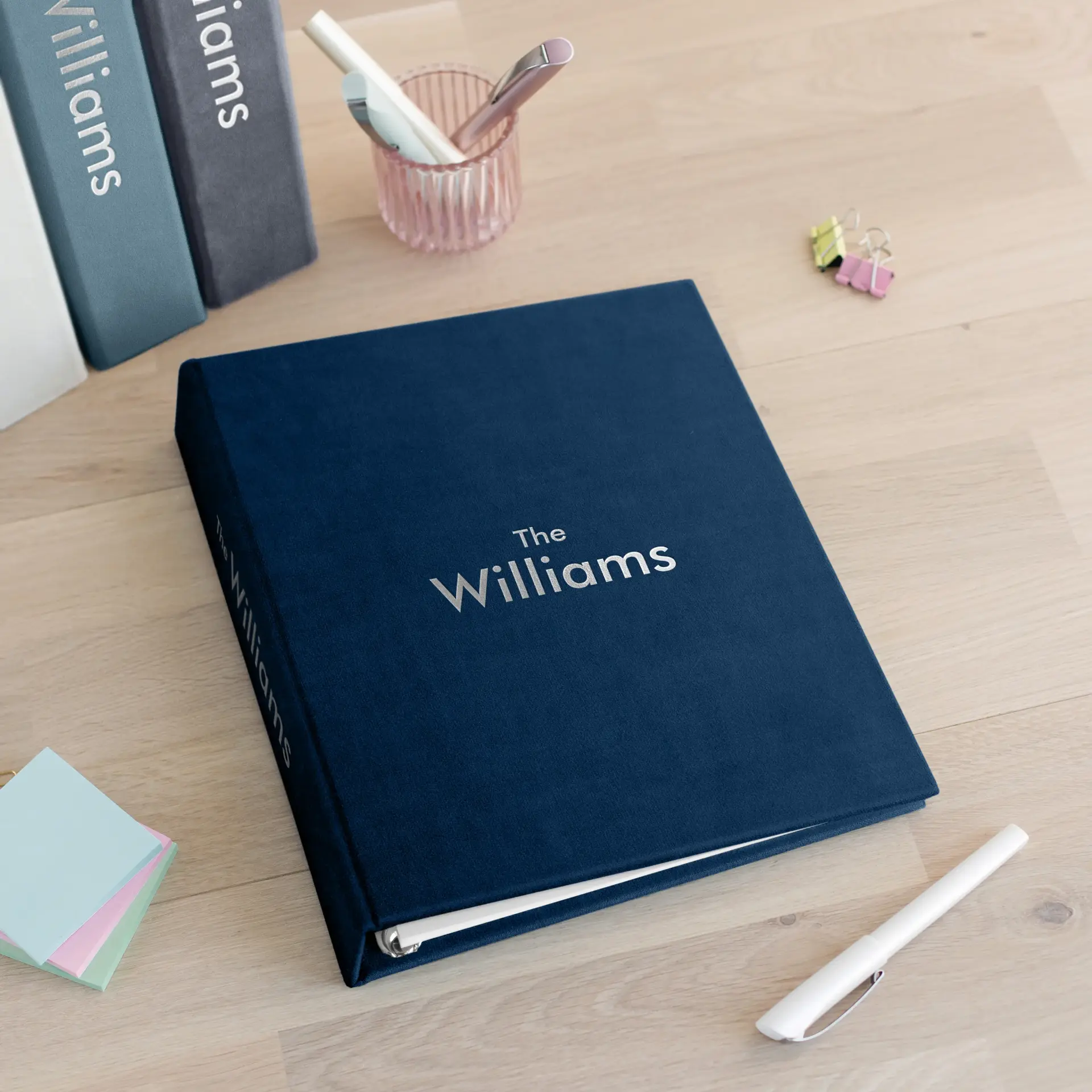 Two Velvet Ring Binders with Slipcase - Image 6