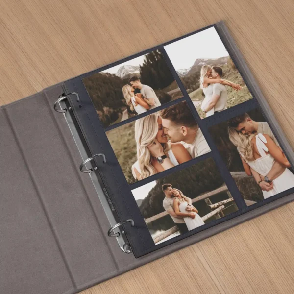Velvet Ring Binder Photo Album for 100-1000 4x6 Photos