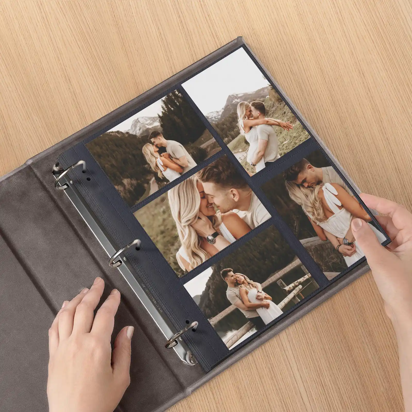 Velvet Ring Binder Photo Album for 100-1000 4x6 Photos - Image 2