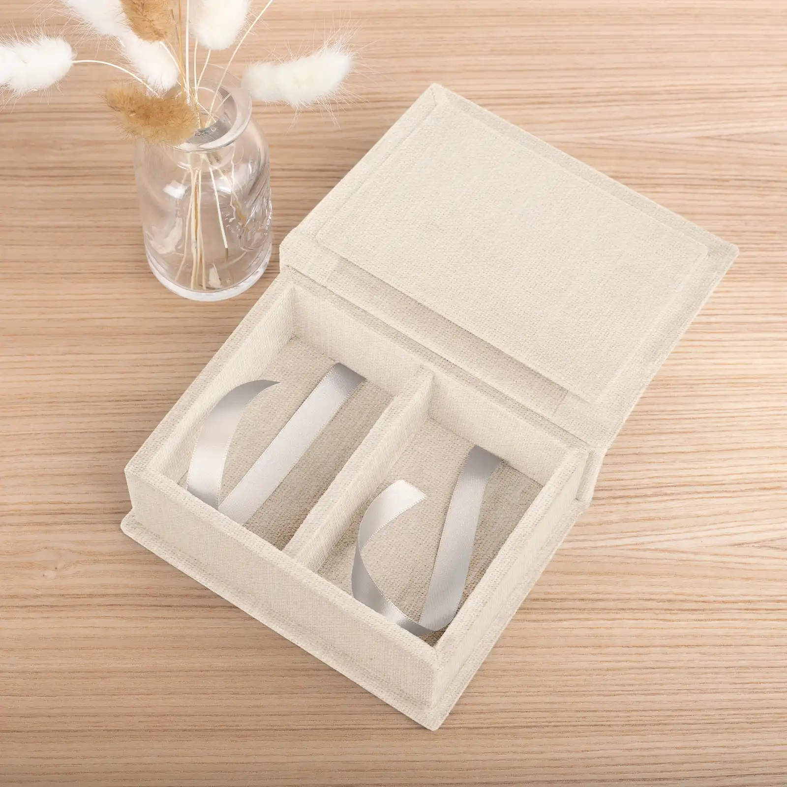 Linen Keepsake Box for Instant Photos - Image 2