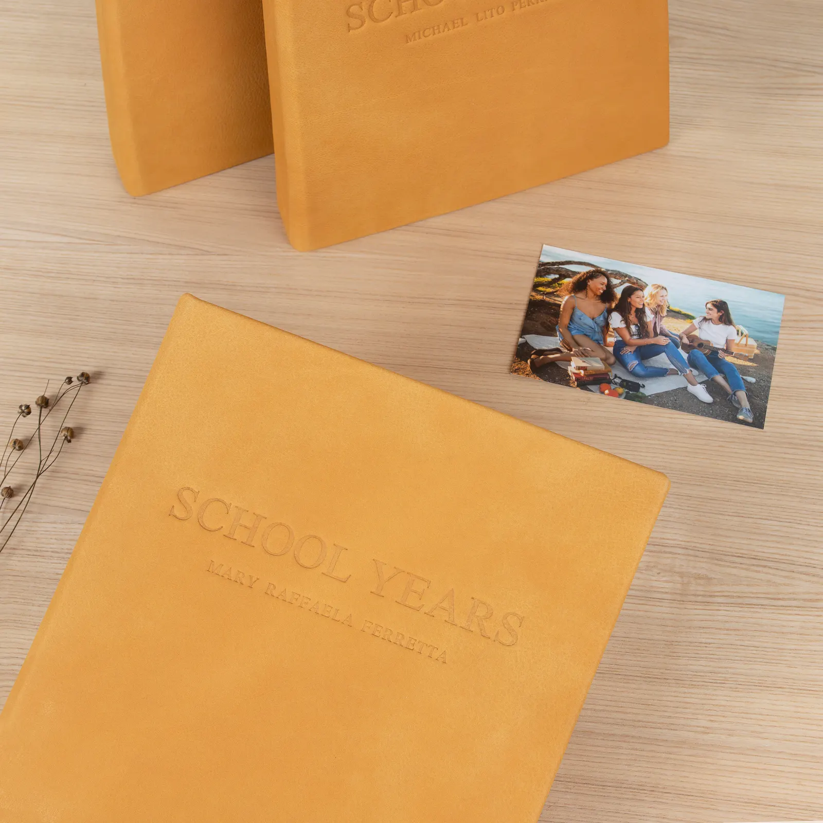 Leather Baby Slip In Photo Album for 8x10 Photos - Image 3