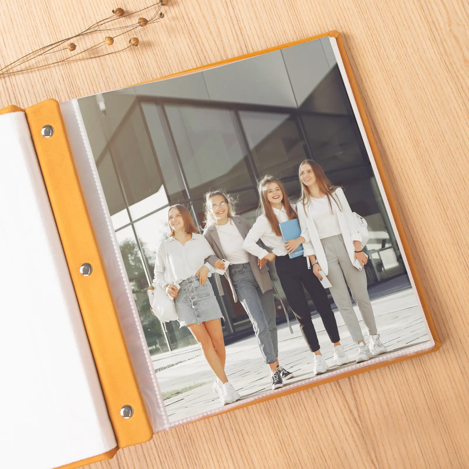 Leather Baby Slip In Photo Album for 8x10 Photos - Image 6