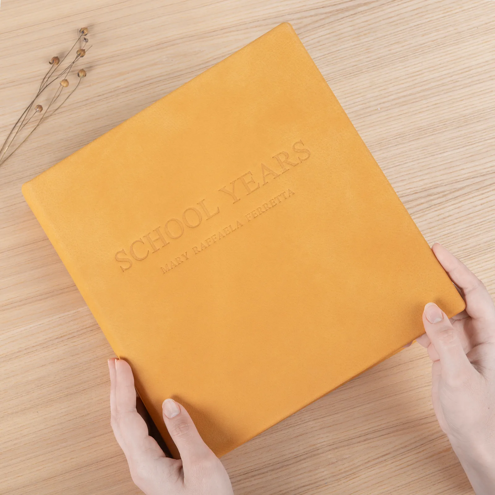 Leather Baby Slip In Photo Album for 8x10 Photos - Image 2