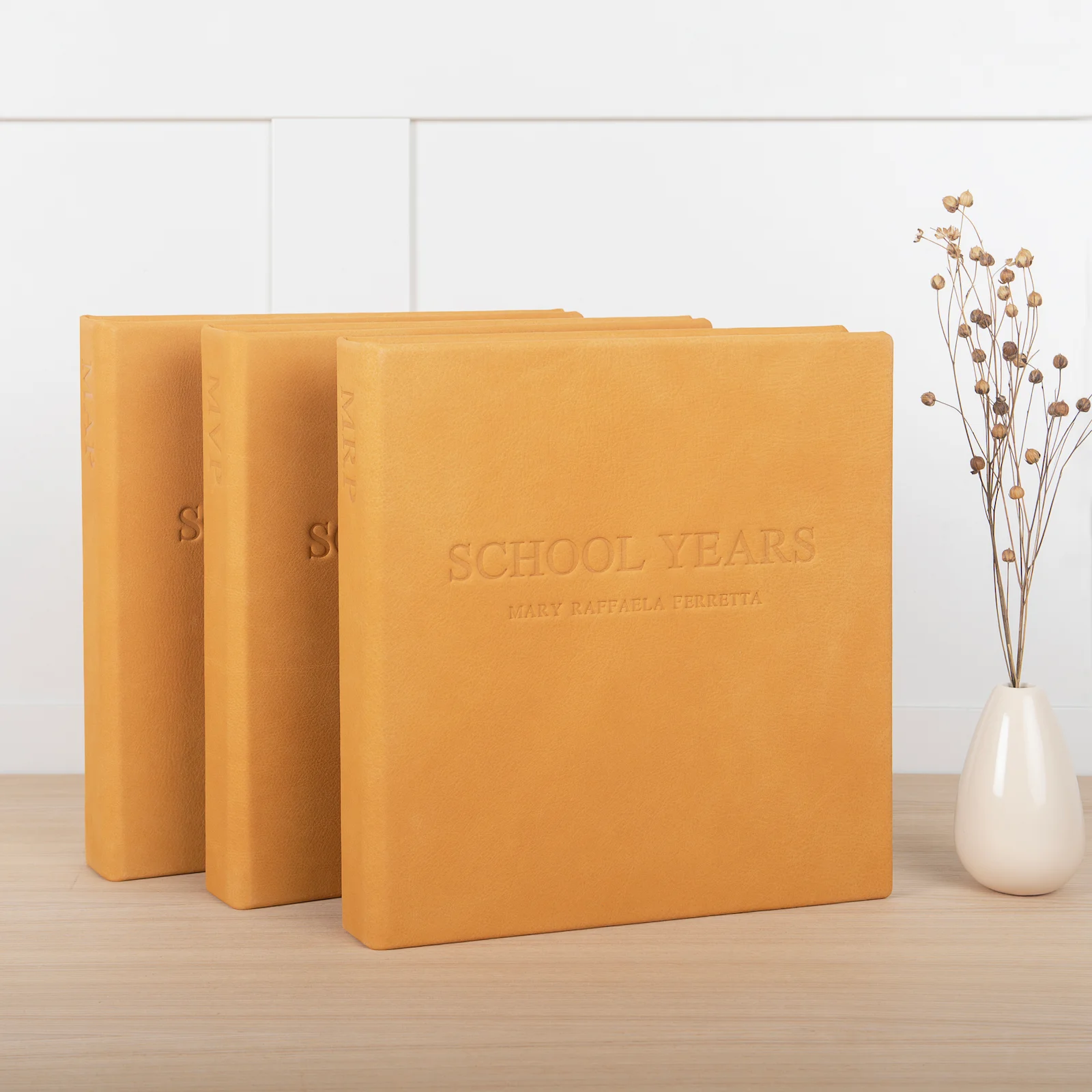 Leather Baby Slip In Photo Album for 8x10 Photos - Image 4