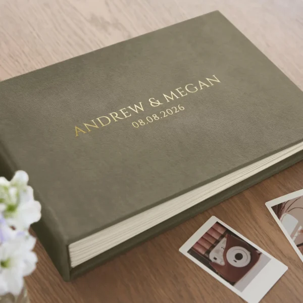 Velvet Wedding Guest Book