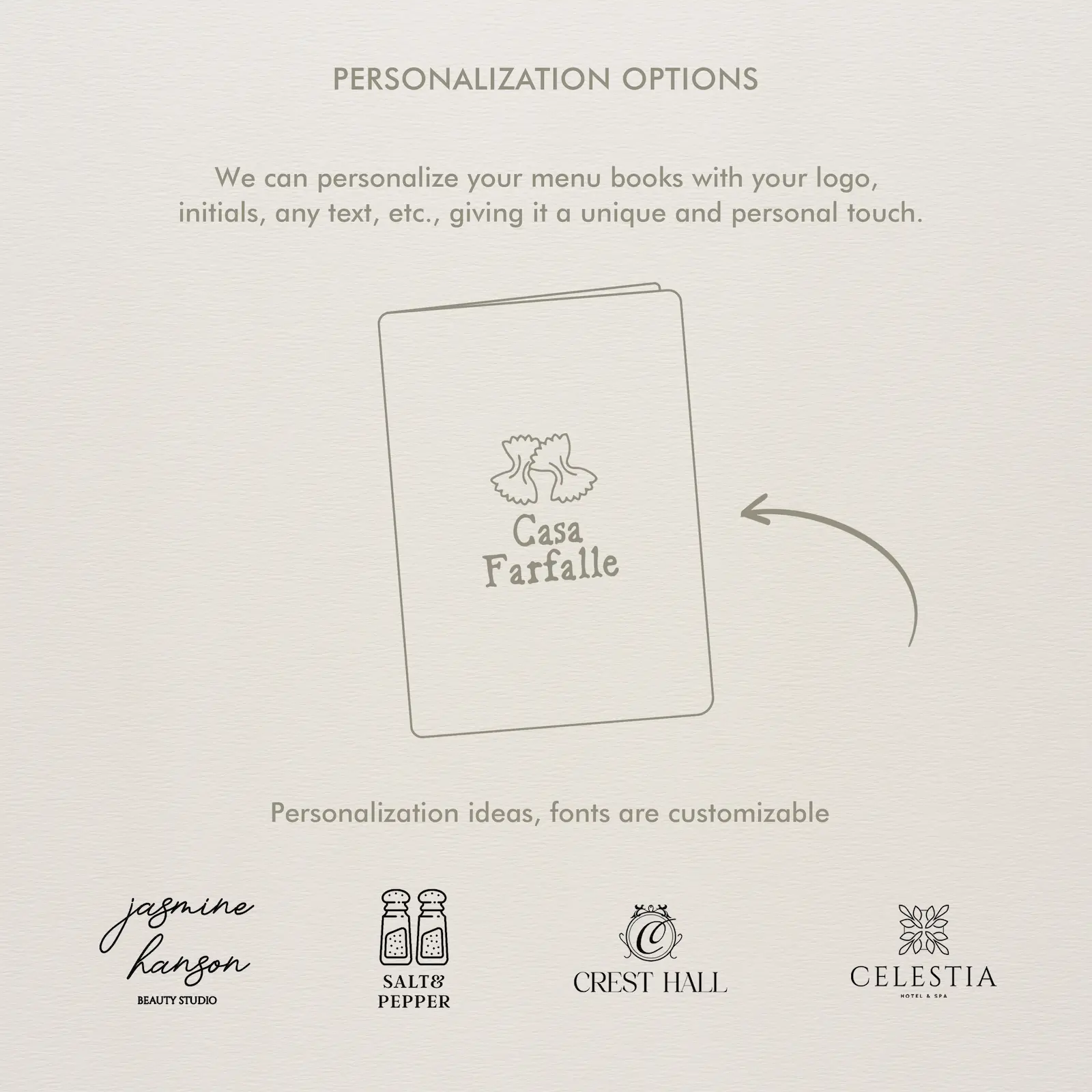 Linen Wine Menu Book - Image 5