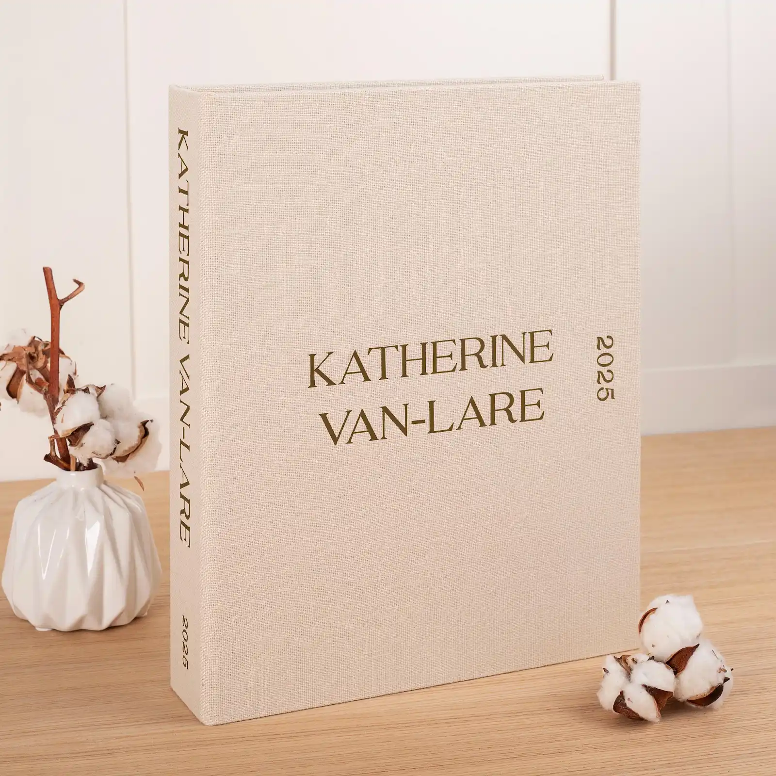 Linen Slip In Photo Album for 8x12 Photos - Image 3