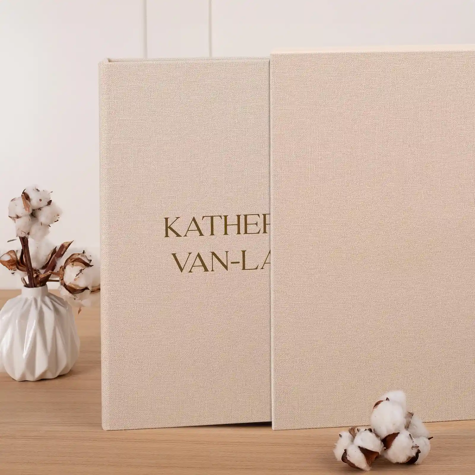 Linen Slip In Photo Album for 8x12 Photos - Image 2