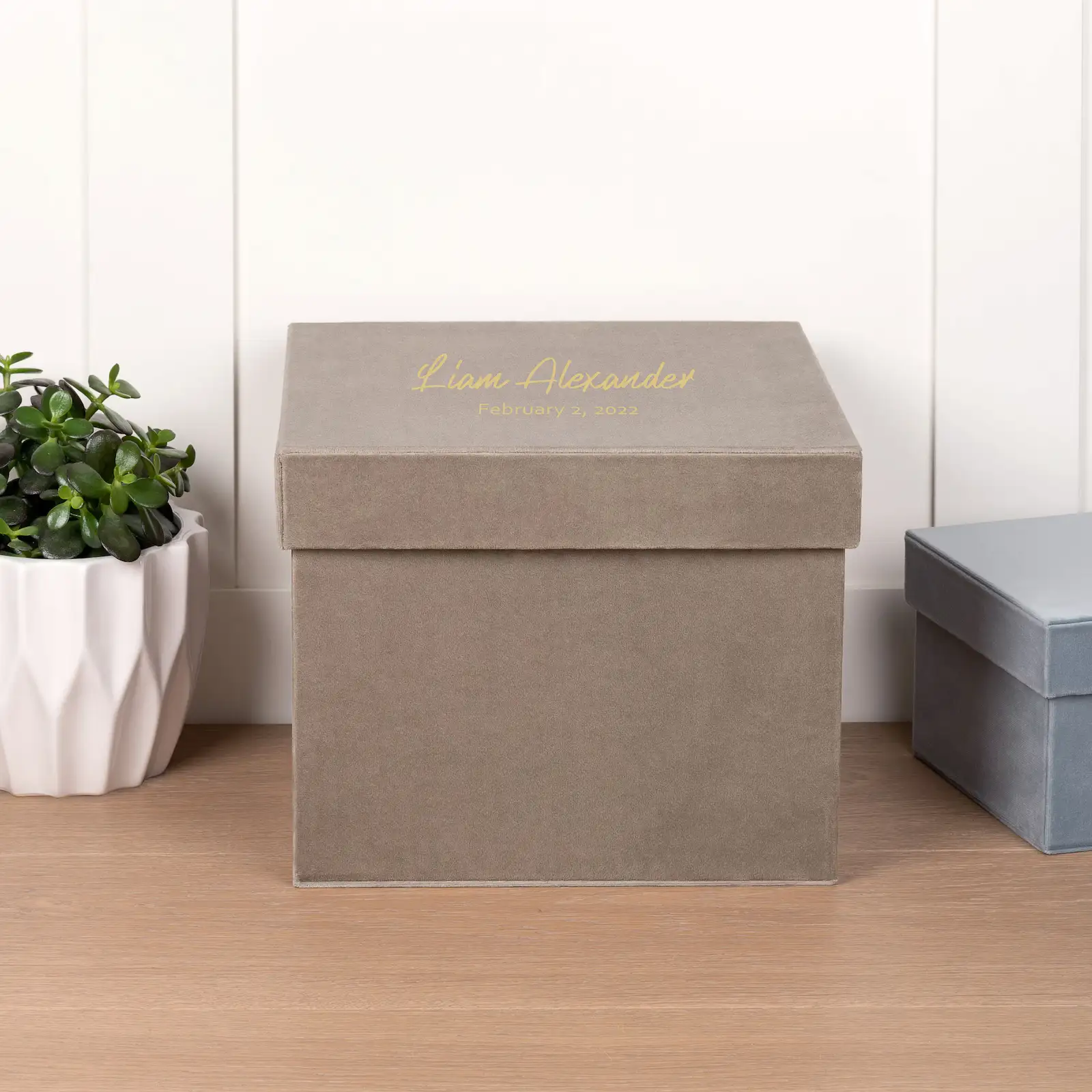 Velvet Memory Box with Lid - Image 5