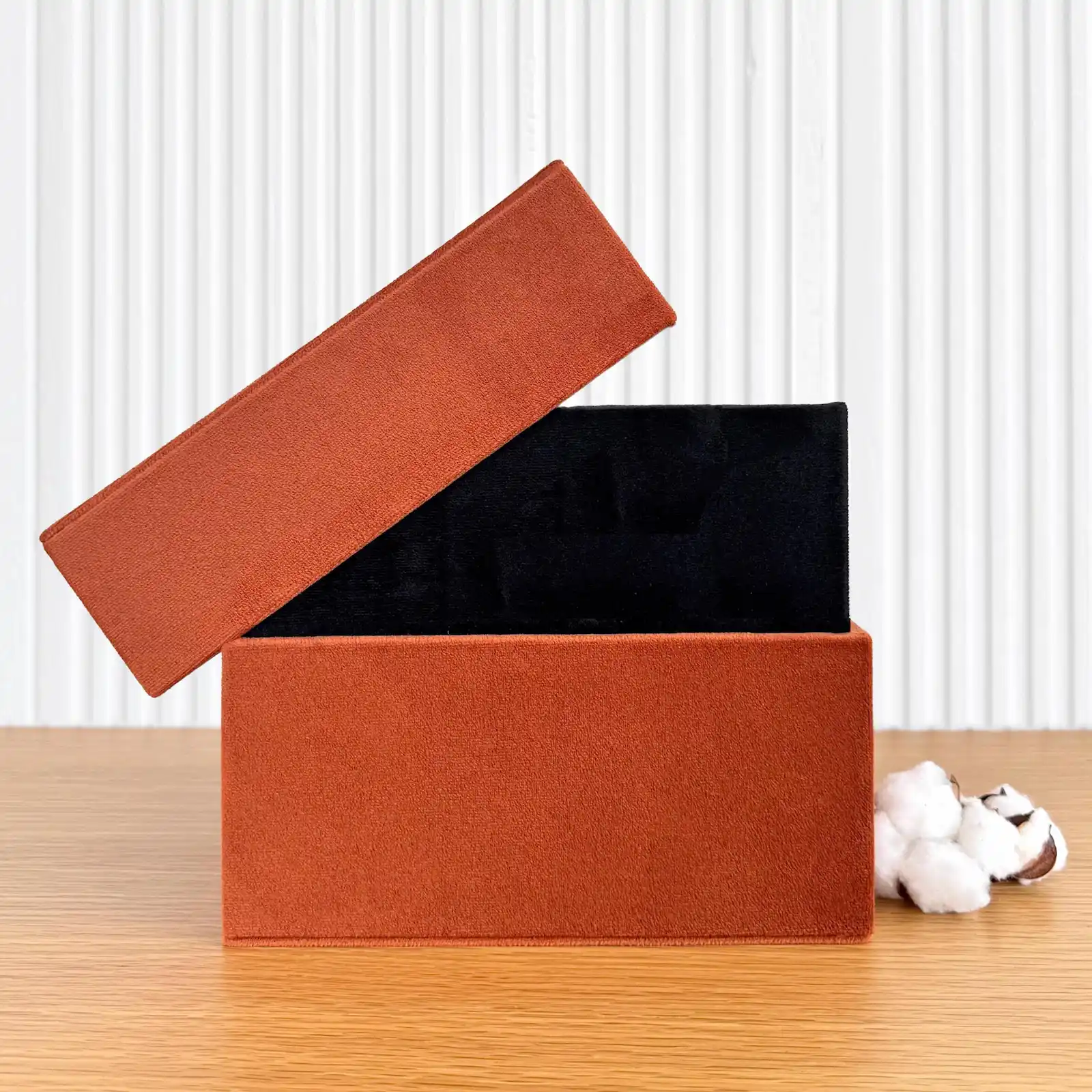 Two Tone Velvet Memory Box with Lid - Image 2