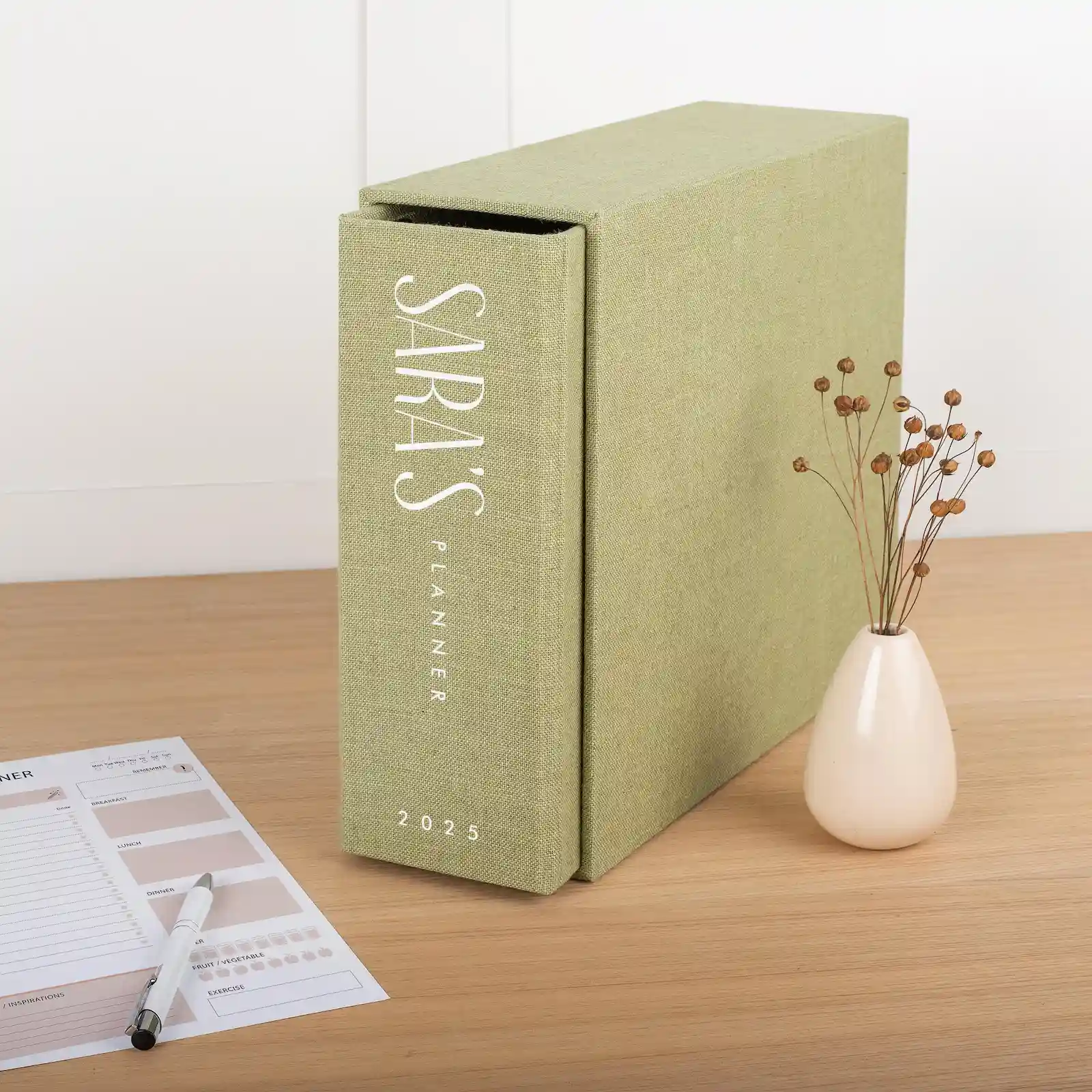 Linen Ring Binder with Slipcase - Image 5