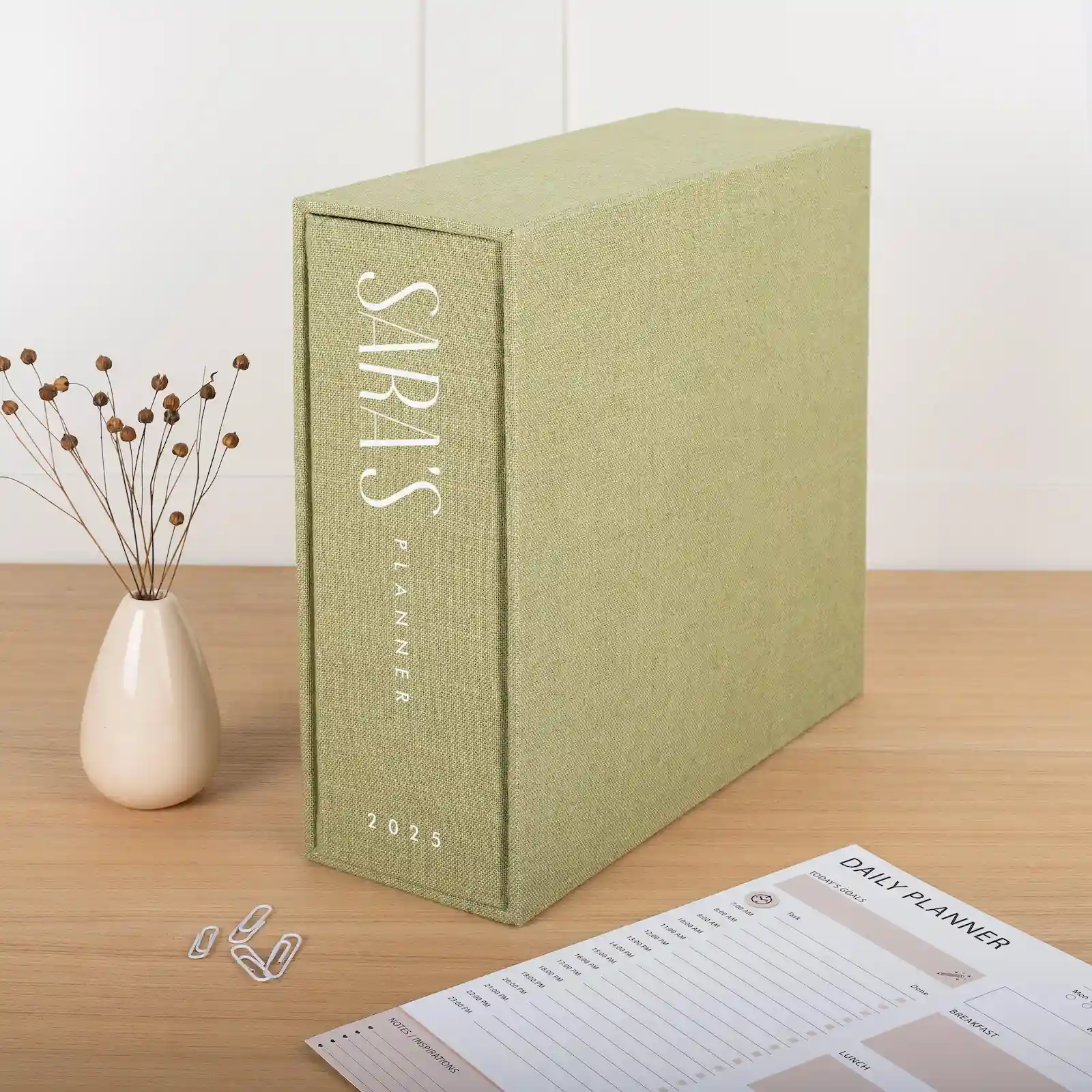 Linen Ring Binder with Slipcase - Image 4
